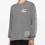 T-shirt a maniche lunghe in grigio Yohji yamamoto - uomo 