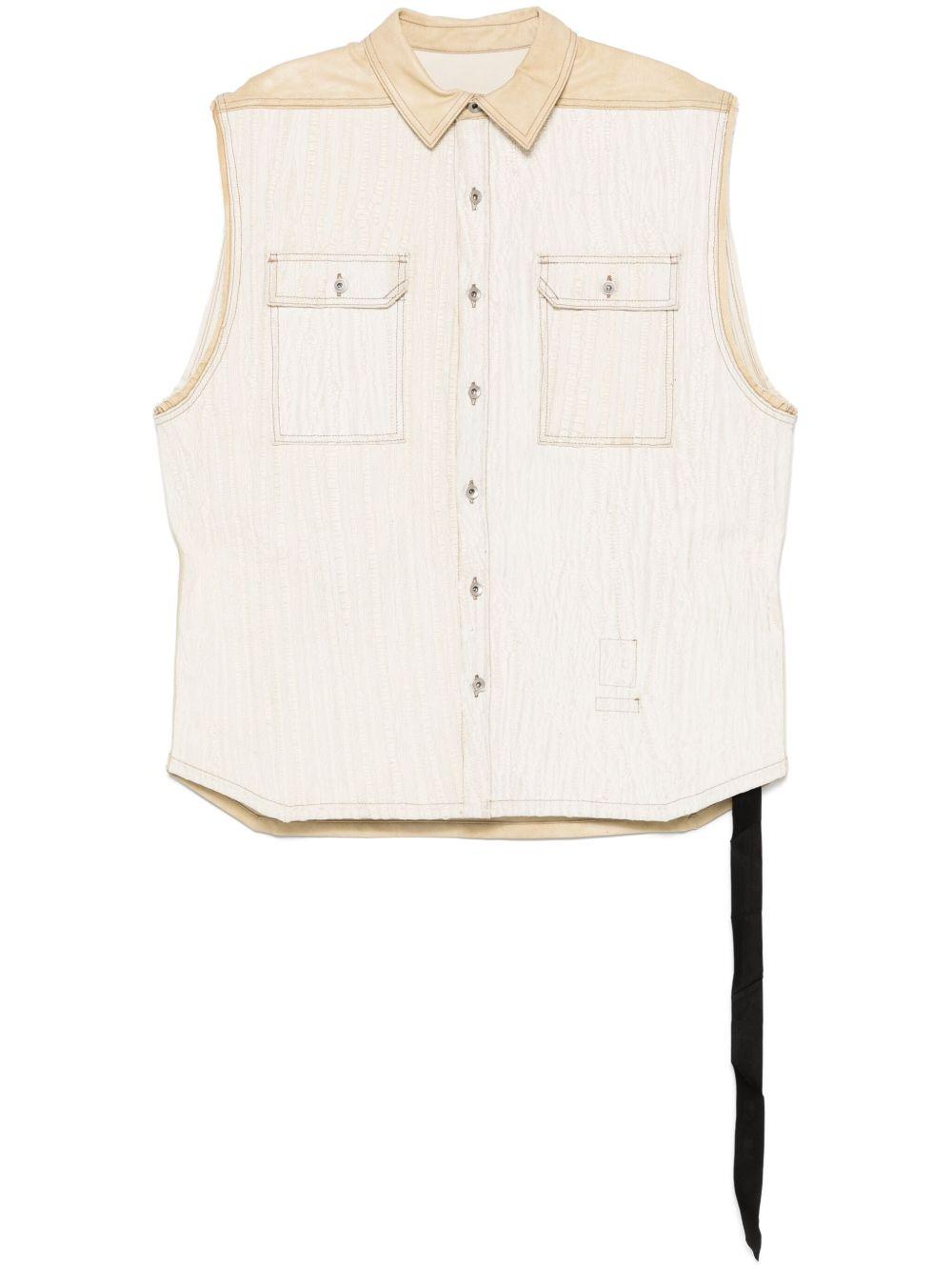 Gilet SL Tommy Jumbo in avorio Rick Owens DRKSHDW - uomo 
