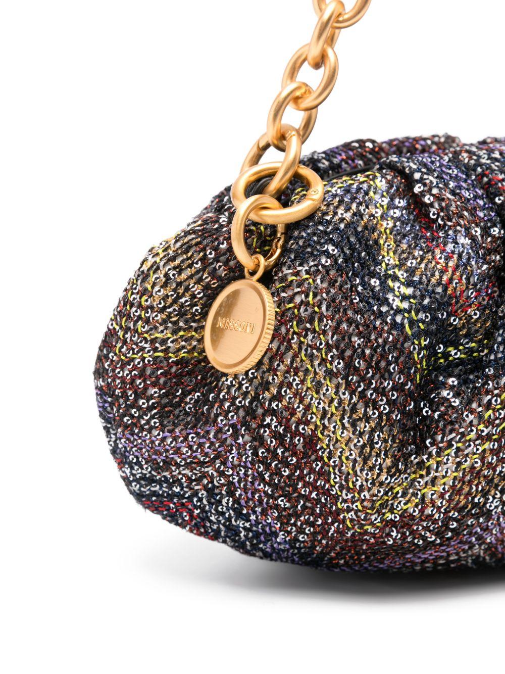 Borsa con manico a catena multicolore Missoni - donna 