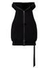 Gilet Cyclops Gimp con cappuccio in nero Rick owens drkshdw - donna