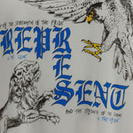 T-shirt con stampa grafica enemy in bianco Represent - uomo 