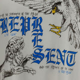 T-shirt con stampa grafica enemy in bianco Represent - uomo 