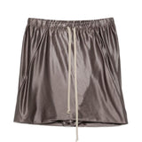 Shorts con coulisse in vita in grigio Rick owens drkshdw - donna 