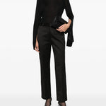 Maglione a collo alto con spacchi in nero Toteme - donna 