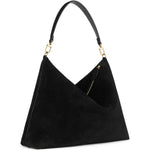 Borsa a spalla Bevel media in nero 