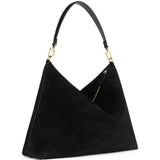 Borsa a spalla Bevel media in nero 