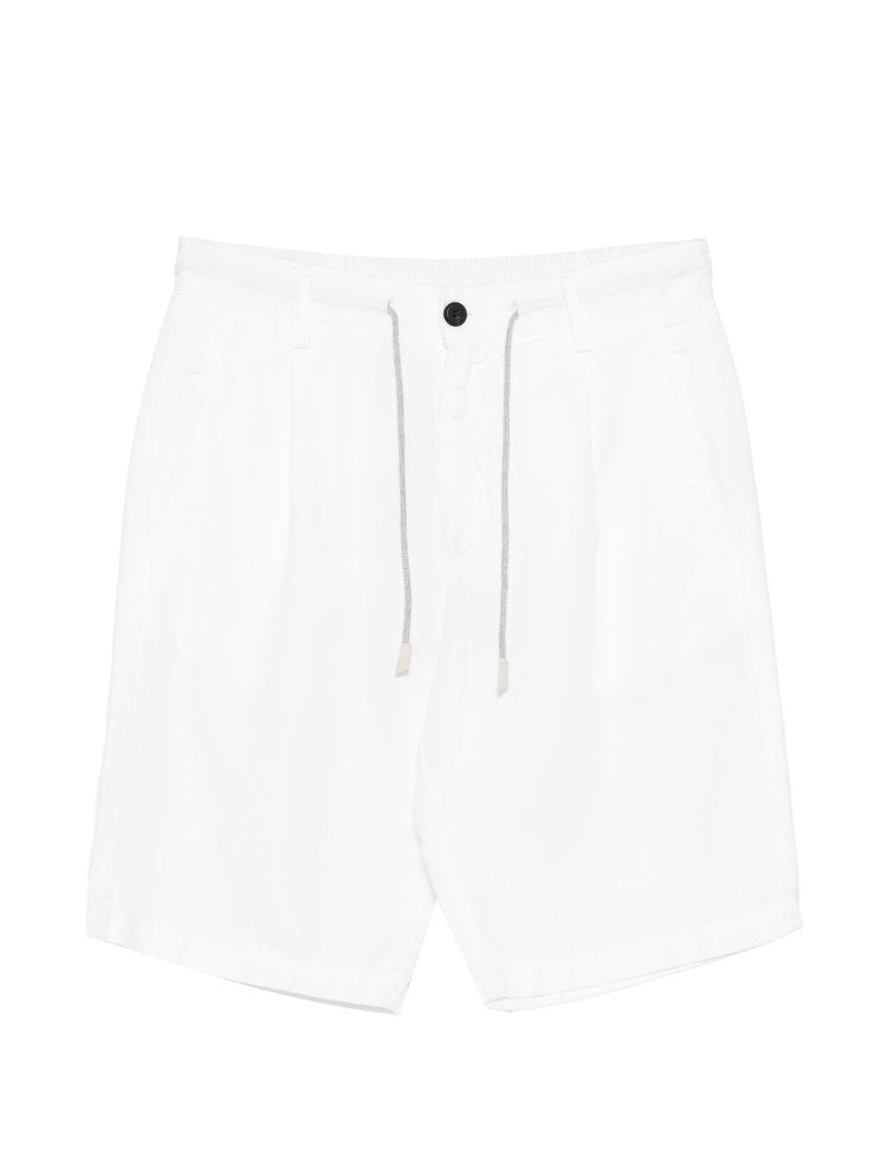 Shorts con coulisse in bianco Eleventy - uomo 