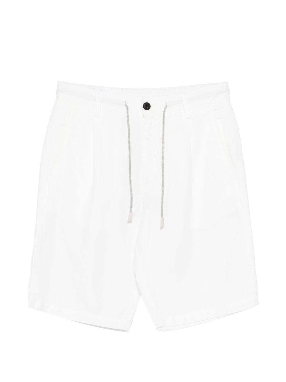 Shorts con coulisse in bianco Eleventy - uomo 