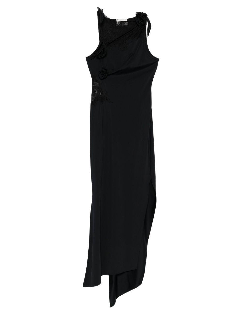 Abito lungo con decorazione in pizzo in nero Coperni - donna 
