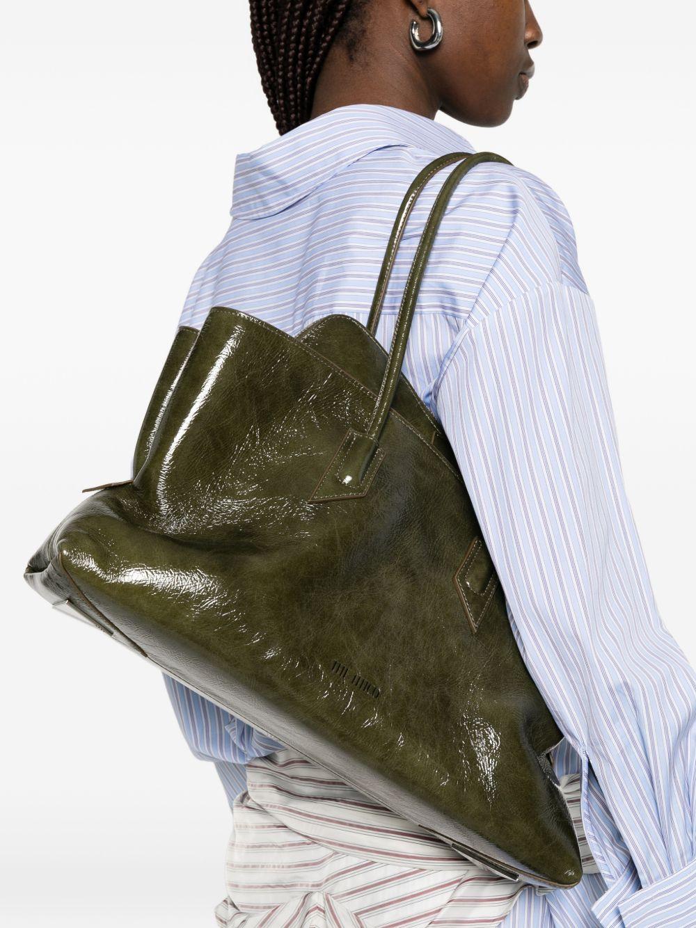 borsa a spalla la passeggiata medium in verde The Attico - donna 