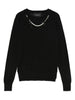 Maglione con decorazione di perle in nero Simone rocha - donna