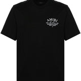 T-shirt a maniche corte con logo  in nero 