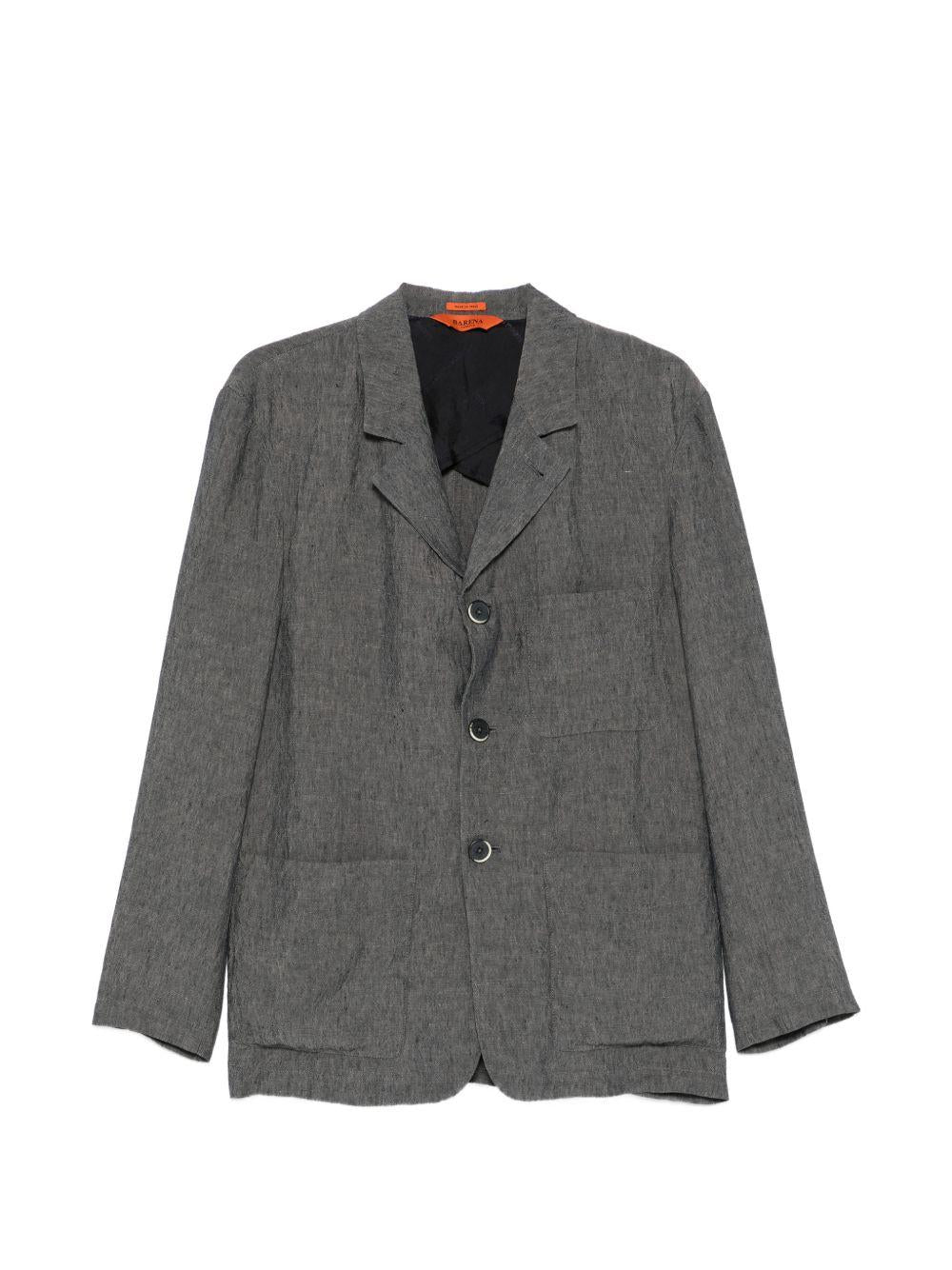 Blazer con revers classici in grigio Barena Venezia - uomo 