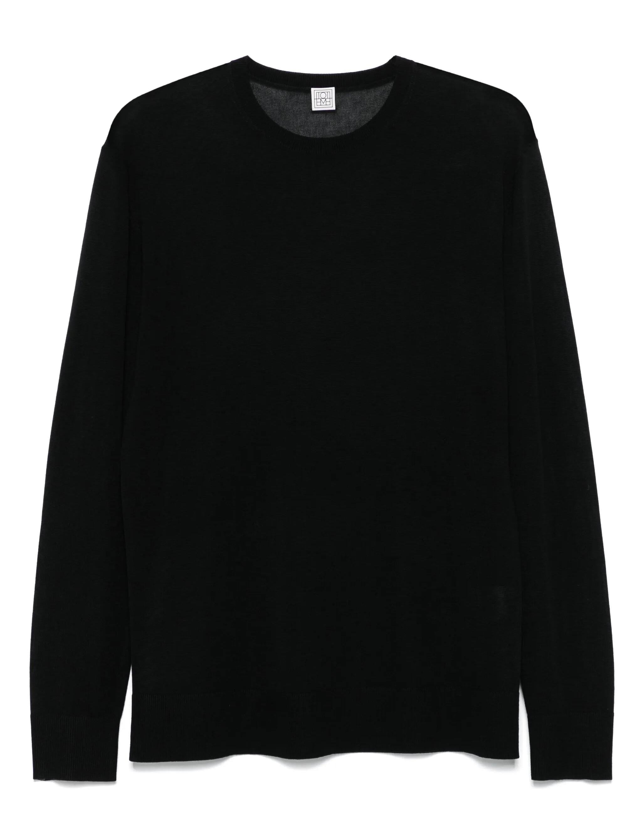 Maglione a girocollo in nero Toteme - donna 