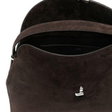 Borsa a mano T-lock in marrone 
