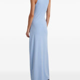 Abito maxi con cut-out in celeste Rabanne - donna 