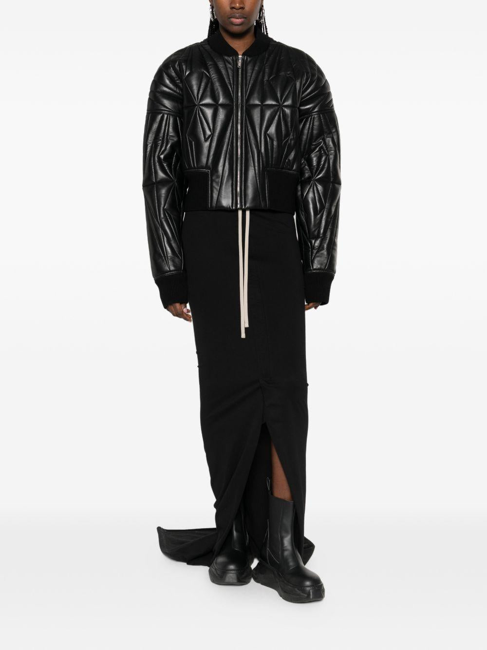 Giacca crop geocamo in nero Rick Owens x Moncler - unisex 