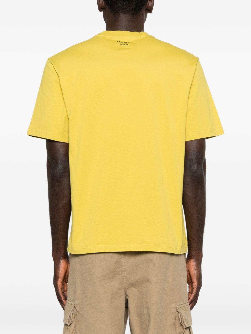 T-shirt con grafica in giallo Martine rose - unisex 
