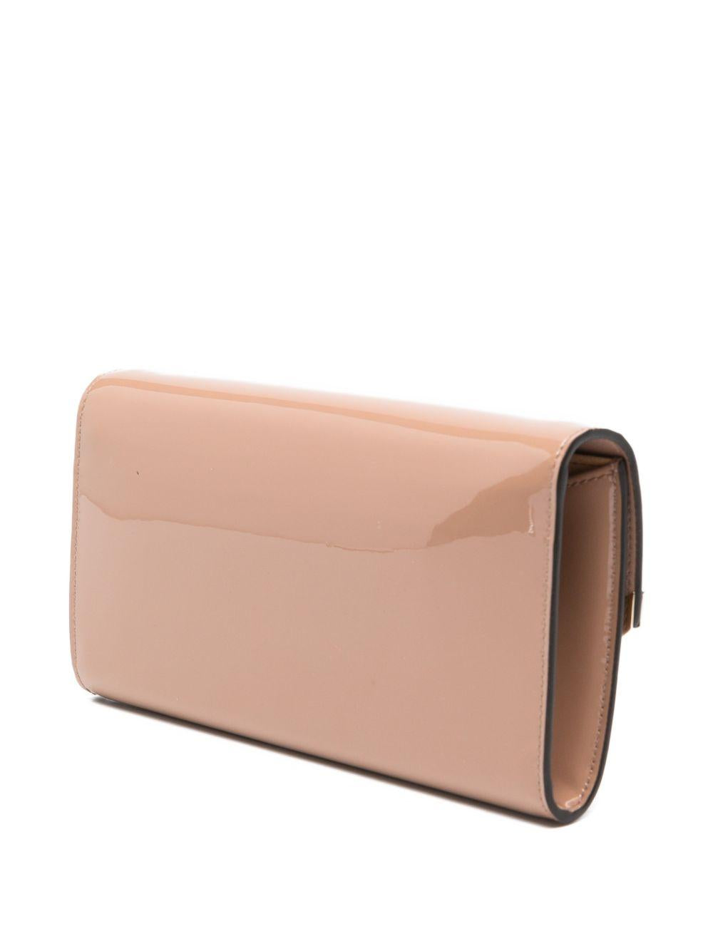 Clutch in pelle lucida emmie in rosa Jimmy choo - donna 