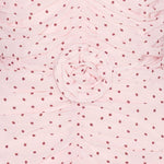 Abito con ruches a pois in rosa 