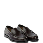 Mocassini in pelle in borgogna Henderson baracco - uomo 