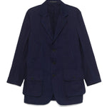 Giacca monopetto in blu Yohji Yamamoto - uomo 