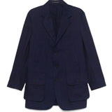 Giacca monopetto in blu Yohji Yamamoto - uomo 