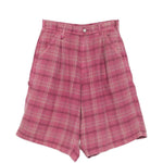Shorts a quadri in rosa R13 - donna 