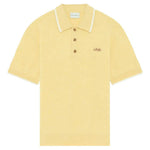 Polo con colletto ricamato in giallo Drole de monsieur - uomo 