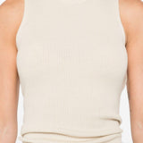 Canotta a coste  in beige Rick owens - donna 