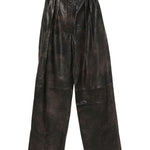 Pantaloni in pelle in marrone Alex perry - donna 