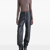 Top a coste a collo alto in grigio Lemaire - donna 