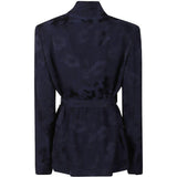 Giacca jacquard in blu Forte Forte - donna 