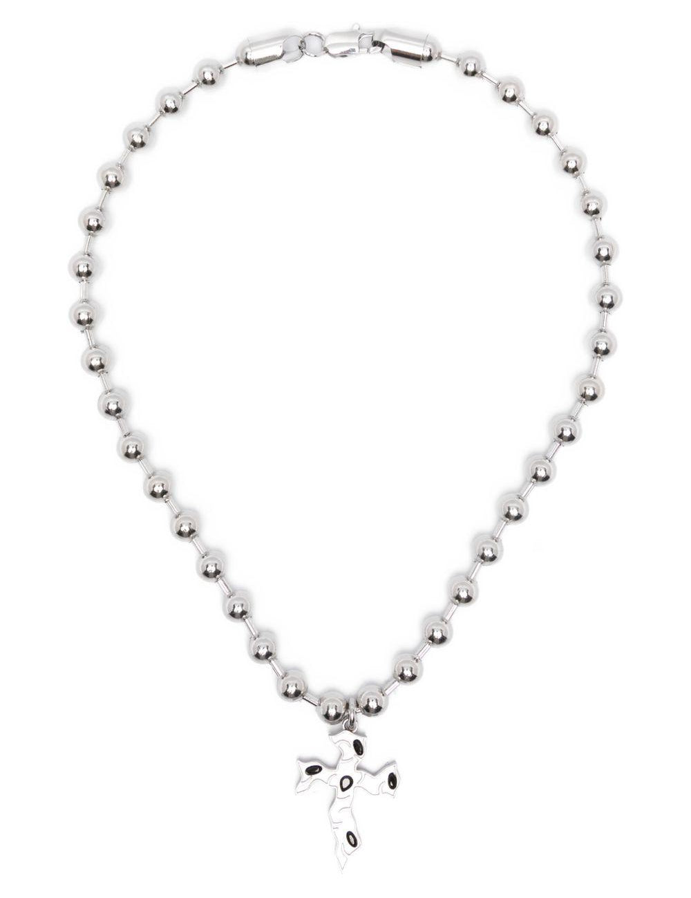 Collana Tipsy Cross in argento Darkai - unisex 