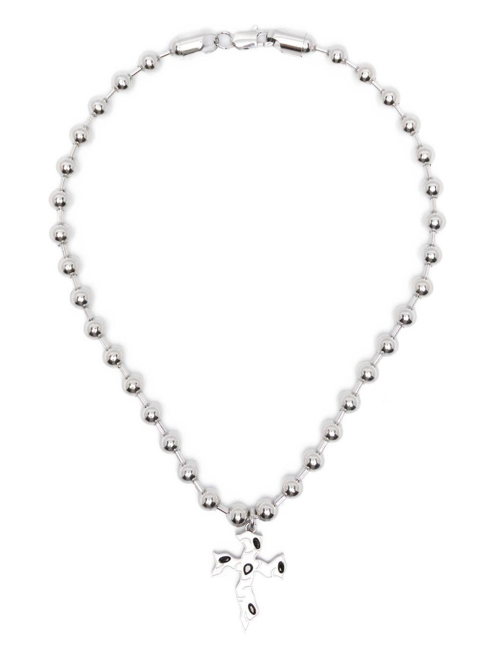 Collana Tipsy Cross in argento Darkai - unisex 