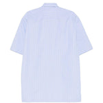 Camicia a maniche corte a righe in celeste Dries van noten - uomo 