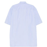 Camicia a maniche corte a righe in celeste Dries van noten - uomo 