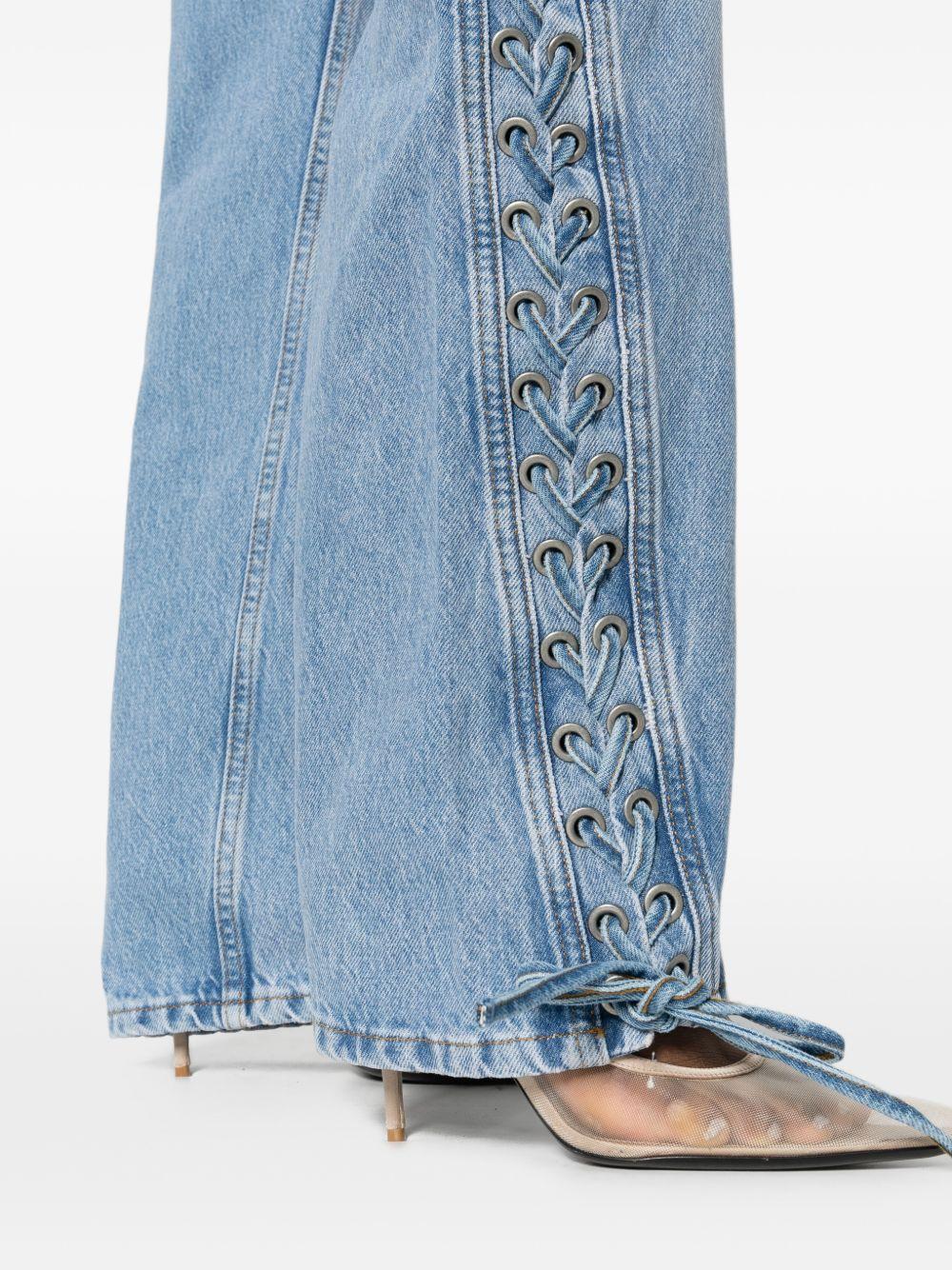 Jeans con laccetti in blu Rotate - donna 