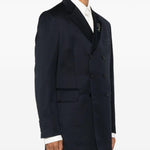 Blazer Venetian doppiopetto in blu Simone Rocha - uomo 