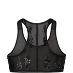 Top semi-trasparente unhorny in nero Rick owens lilies - donna 