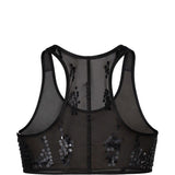 Top semi-trasparente unhorny in nero Rick owens lilies - donna 