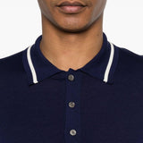 Polo a maniche corte in blu Grayed - uomo 