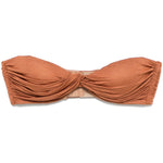 Bralette con nodo in marrone terracotta di Giuseppe Di Morabito - donna 
