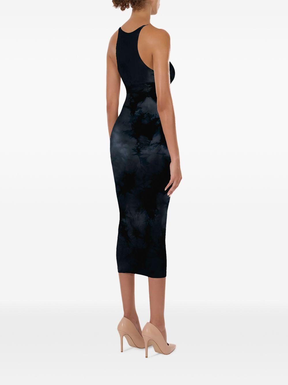 Abito con fantasia tie dye in blu Wolford - donna 