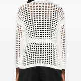 Cardigan a portafoglio Gelo in cotone in bianco Maxmara - donna 