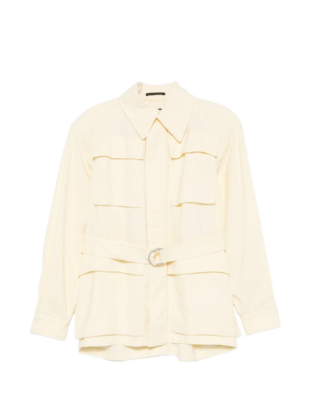 Giacca safari con cintura in giallo Wardrobe.Nyc - donna 