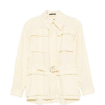 Giacca safari con cintura in giallo Wardrobe.Nyc - donna 
