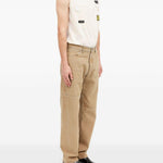 Jeans a cinque tasche in marrone Mm6 maison margiela - uomo 