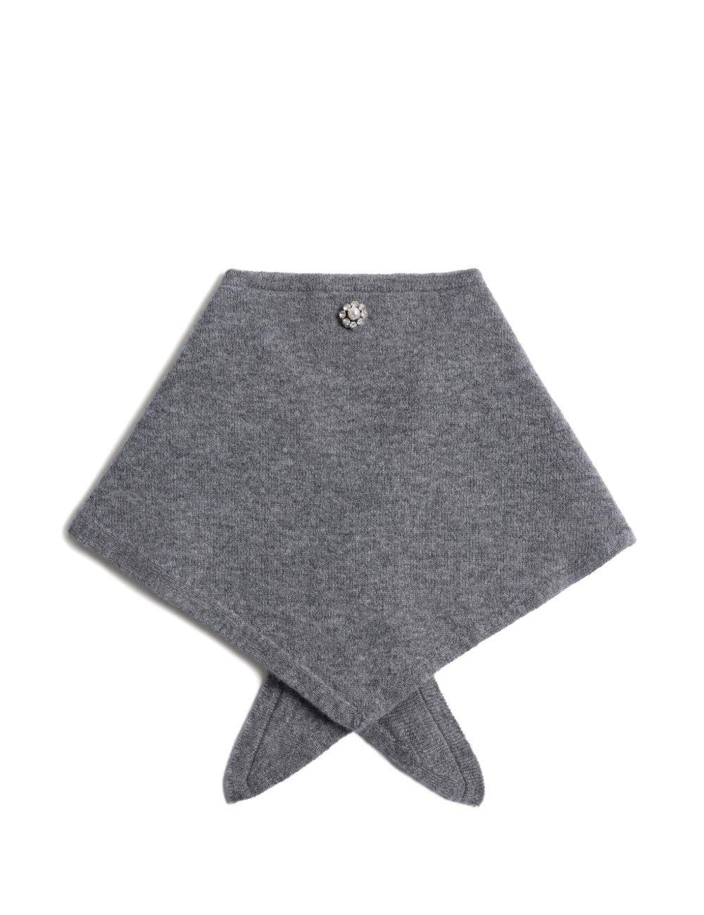 Sciarpa in cashmere in grigio Simone rocha - donna 