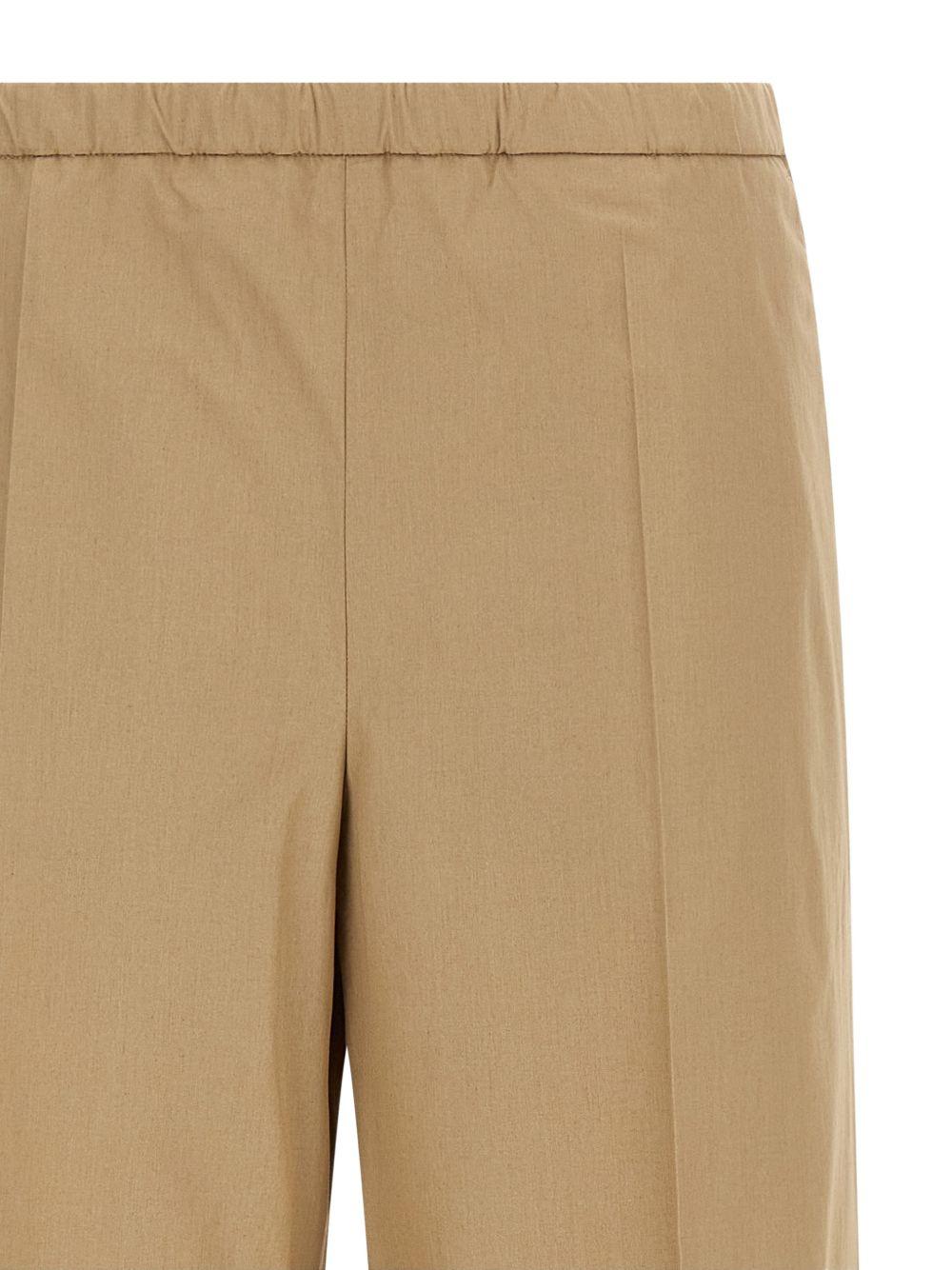 Pantaloni in popeline in beige Moncler - donna 